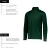 Russell Athletic Dri-power Lightweight 1/4 Zip Pullover Outerwear(Dark Green)
