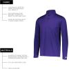 Russell Athletic Dri-power Lightweight 1/4 Zip Pullover Outerwear(Purple)
