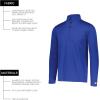 Russell Athletic Dri-power Lightweight 1/4 Zip Pullover Outerwear(Royal)