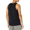 Russell Athletic Mens Dri-Power Cotton Blend Tees & Tanks, Moisture Wicking, Odor Protection, UPF 30+, Sizes S-4x(Black)