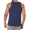 Russell Athletic Mens Dri-Power Cotton Blend Tees & Tanks, Moisture Wicking, Odor Protection, UPF 30+, Sizes S-4x(Navy)