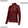 Russell Athletic Women’s Ladies Dri-Power Lightweight Quarter Zip Pullover, Moisture-Wicking, Breathable Fabric(Cardinal)