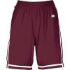 Russell Athletic Women’s Ladies Legacy Basketball Shorts(Maroon/White)