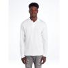 Jerzees Men’s Long Sleeve Polo Shirts, Cotton Blend, Two Button Closure, Regular Fit, Sizes S-2x(White – Spotshield)