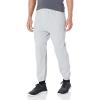 Jerzees Mens NuBlend Fleece Joggers with Pockets, Relaxed Fit, Cotton Blend(Heather Grey)