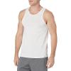 Russell Athletic Mens Dri-Power Cotton Blend Tees & Tanks, Moisture Wicking, Odor Protection, UPF 30+, Sizes S-4x(White)