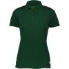 Russell Athletic Women’s Essential Polo Shirt, Moisture-Wicking, UPF 30+ Protection(Dark Green)