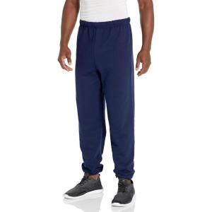 Jerzees Mens NuBlend Fleece Joggers with Pockets, Relaxed Fit, Cotton Blend(Navy)