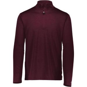 Russell Athletic Dri-power Lightweight 1/4 Zip Pullover Outerwear(Maroon)