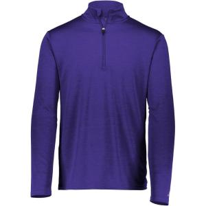 Russell Athletic Dri-power Lightweight 1/4 Zip Pullover Outerwear(Purple)