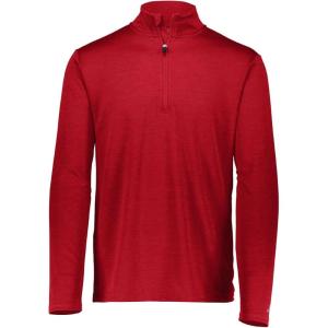Russell Athletic Dri-power Lightweight 1/4 Zip Pullover Outerwear(True Red)