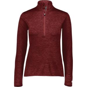 Russell Athletic Women’s Ladies Dri-Power Lightweight Quarter Zip Pullover, Moisture-Wicking, Breathable Fabric(Cardinal)