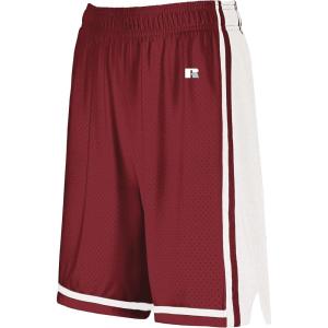 Russell Athletic Women’s Ladies Legacy Basketball Shorts(Cardinal/White)