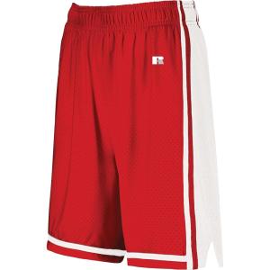 Russell Athletic Women’s Ladies Legacy Basketball Shorts(True Red/White)