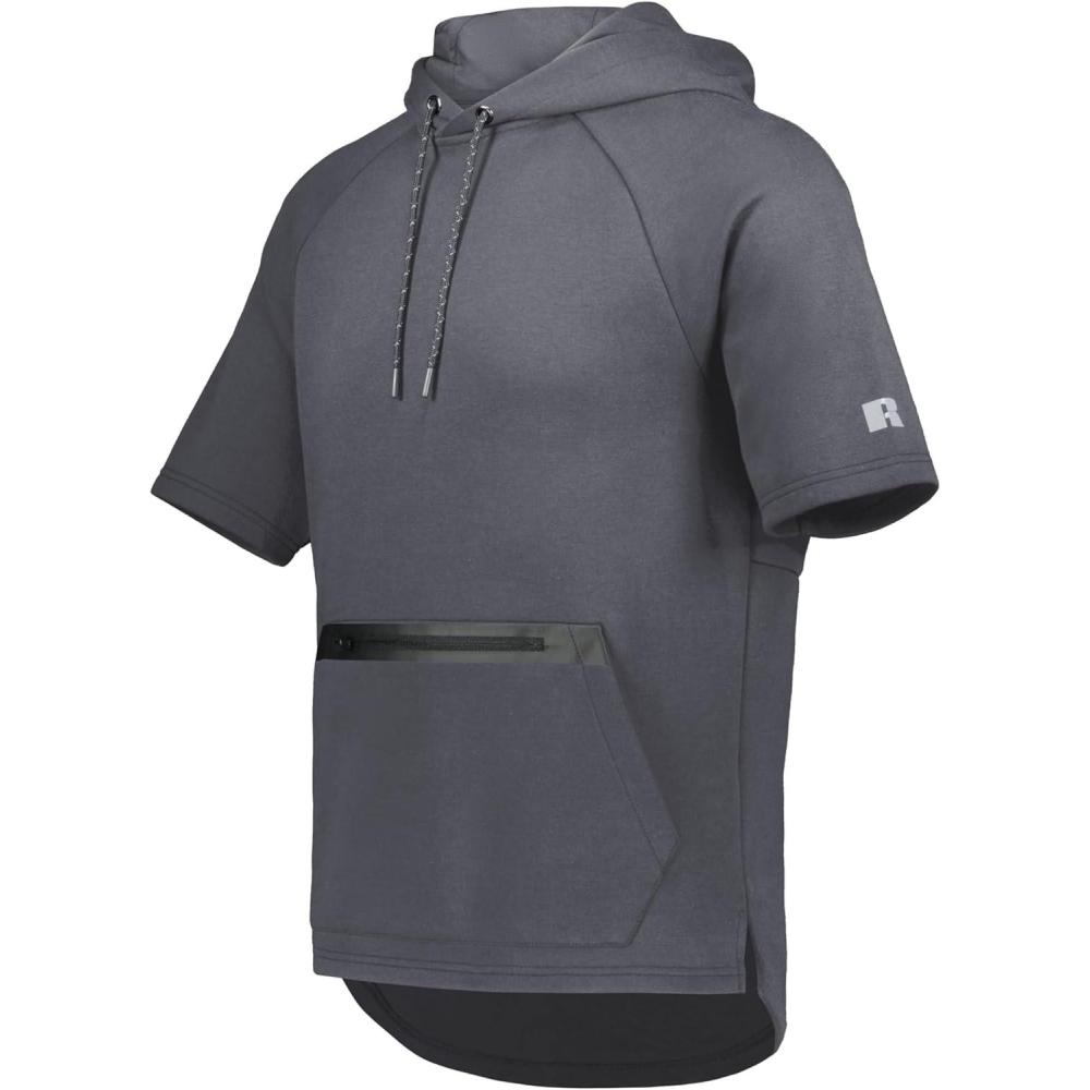 imageRussell Athletic Legend Tech Fleece Hoodie  Warm Breathable Cage Jacket with Pocket  Outdoor ampamp Everyday ComfortStealth