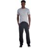 Jerzees Men’s NuBlend Fleece Open Bottom Sweatpants with Pockets, Relaxed Fit, Cotton Blend(Black)