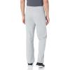 Jerzees Men’s NuBlend Fleece Open Bottom Sweatpants with Pockets, Relaxed Fit, Cotton Blend(Heather Grey)