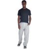 Jerzees Men’s NuBlend Fleece Open Bottom Sweatpants with Pockets, Relaxed Fit, Cotton Blend(Heather Grey)