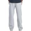 Jerzees Men’s NuBlend Fleece Open Bottom Sweatpants with Pockets, Relaxed Fit, Cotton Blend(Heather Grey)