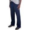 Jerzees Men’s NuBlend Fleece Open Bottom Sweatpants with Pockets, Relaxed Fit, Cotton Blend(Navy)