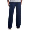 Jerzees Men’s NuBlend Fleece Open Bottom Sweatpants with Pockets, Relaxed Fit, Cotton Blend(Navy)