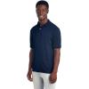Jerzees Men’s Short Sleeve Polo Shirts, Cotton Blend, Two Button Closure, Regular Fit, Sizes S-5x(J Navy – Spotshield)