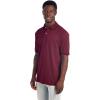 Jerzees Men’s Short Sleeve Polo Shirts, Cotton Blend, Two Button Closure, Regular Fit, Sizes S-5x(Maroon – Spotshield)