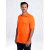 Jerzees Men’s Short Sleeve Polo Shirts, Cotton Blend, Two Button Closure, Regular Fit, Sizes S-5x(Safety Orange – Dri-power)