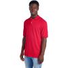Jerzees Men’s Short Sleeve Polo Shirts, Cotton Blend, Two Button Closure, Regular Fit, Sizes S-5x(True Red – Spotshield)