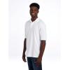Jerzees Men’s Short Sleeve Polo Shirts, Cotton Blend, Two Button Closure, Regular Fit, Sizes S-5x(White – Spotshield)