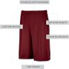 Russell Athletic Dri-Power Performance Short with Pockets Shorts(Cardinal)