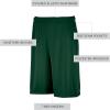 Russell Athletic Dri-Power Performance Short with Pockets Shorts(Dark Green)