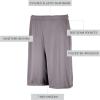 Russell Athletic Dri-Power Performance Short with Pockets Shorts(Rock)