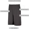 Russell Athletic Dri-Power Performance Short with Pockets Shorts(Stealth)