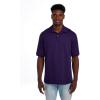 Jerzees Men’s Short Sleeve Polo Shirts, Cotton Blend, Two Button Closure, Regular Fit, Sizes S-5x(Deep Purple – Dri-power)