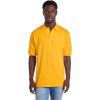 Jerzees Men’s Short Sleeve Polo Shirts, Cotton Blend, Two Button Closure, Regular Fit, Sizes S-5x(Gold – Dri-power)