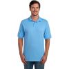 Jerzees Men’s Short Sleeve Polo Shirts, Cotton Blend, Two Button Closure, Regular Fit, Sizes S-5x(Light Blue – Dri-power)