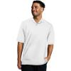 Jerzees Men’s Short Sleeve Polo Shirts, Cotton Blend, Two Button Closure, Regular Fit, Sizes S-5x(White – Dri-power)