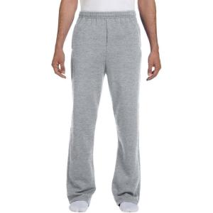 Jerzees Men’s NuBlend Fleece Open Bottom Sweatpants with Pockets, Relaxed Fit, Cotton Blend(Oxford)