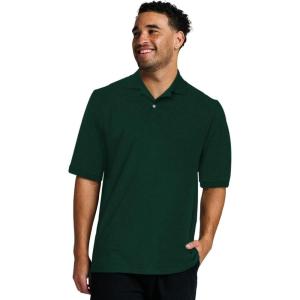 Jerzees Men’s Short Sleeve Polo Shirts, Cotton Blend, Two Button Closure, Regular Fit, Sizes S-5x(Forest Green – Dri-power)