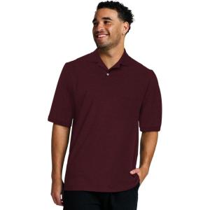 Jerzees Men’s Short Sleeve Polo Shirts, Cotton Blend, Two Button Closure, Regular Fit, Sizes S-5x(Maroon – Dri-power)