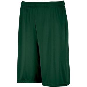 Russell Athletic Dri-Power Performance Short with Pockets Shorts(Dark Green)