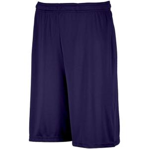 Russell Athletic Dri-Power Performance Short with Pockets Shorts(Purple)