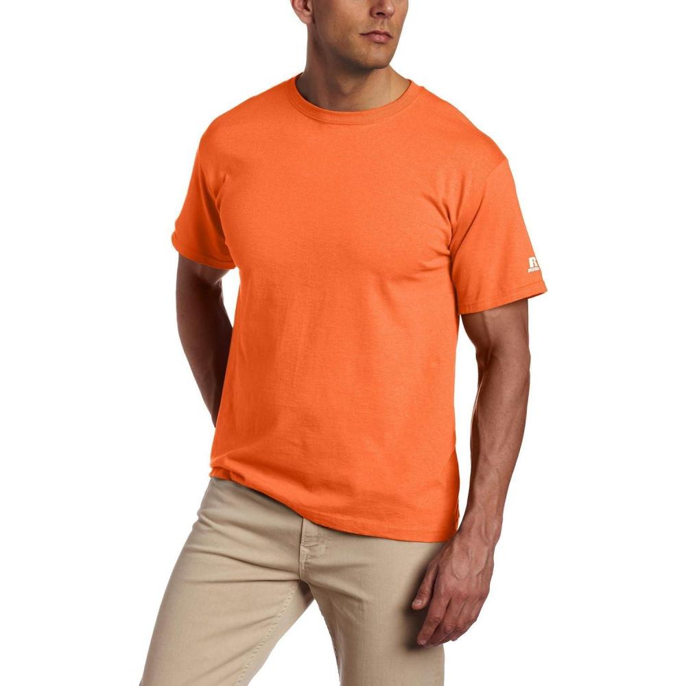 imageRussell Athletic Mens Basic Cotton TShirtsBurnt Orange