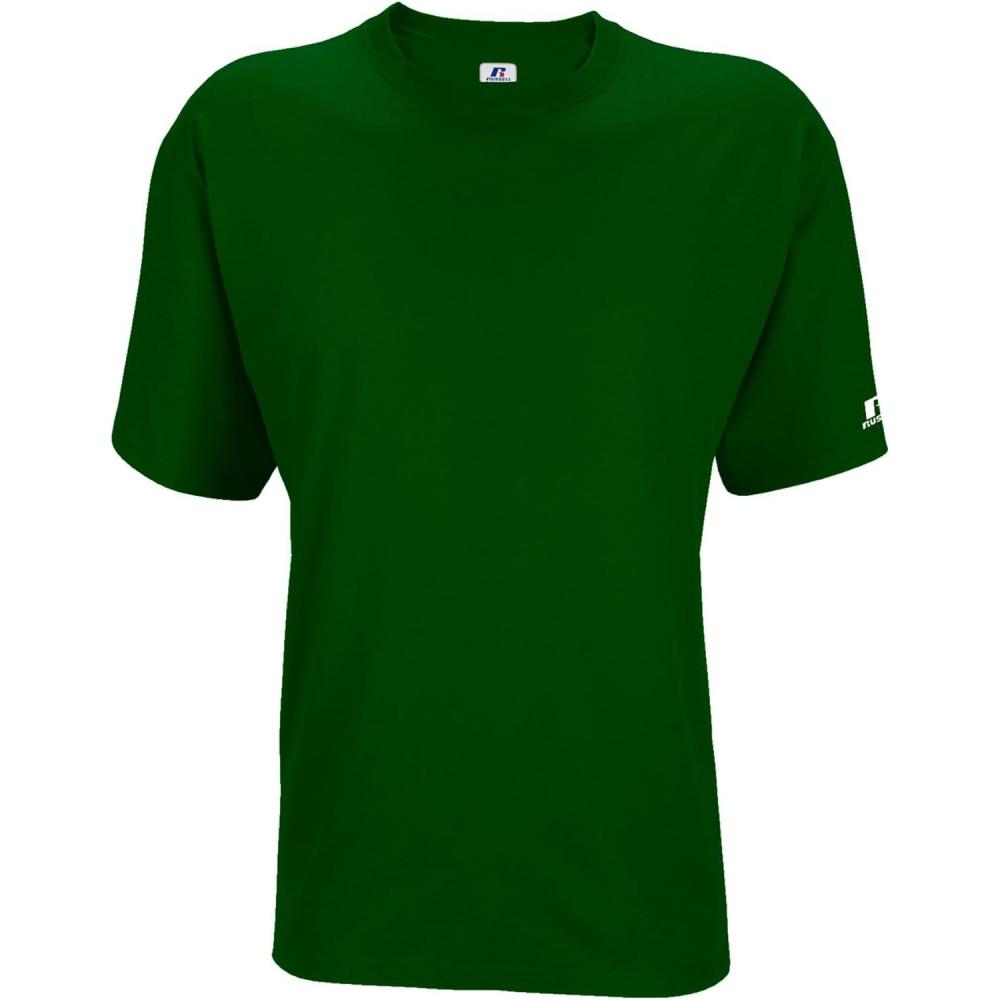 imageRussell Athletic Mens Basic Cotton TShirtsDark Green