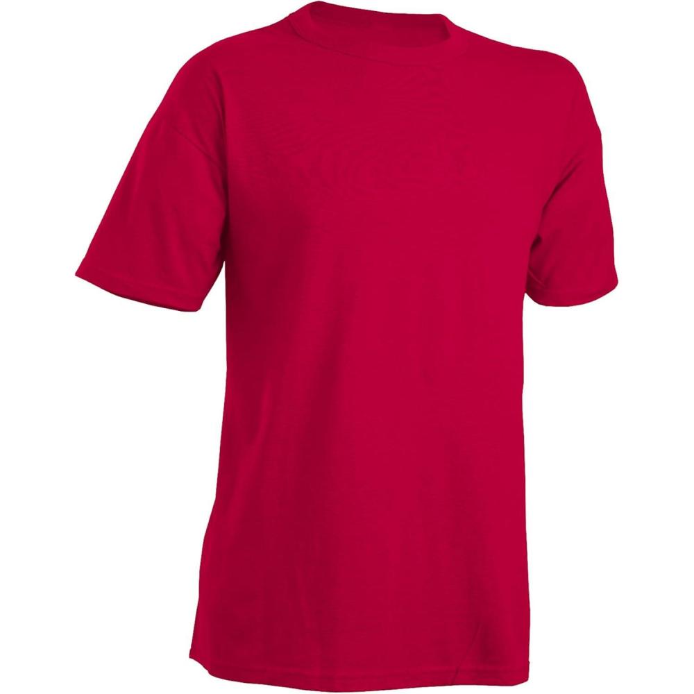 imageRussell Athletic Mens ShortSleeve Cotton TShirtTrue Red