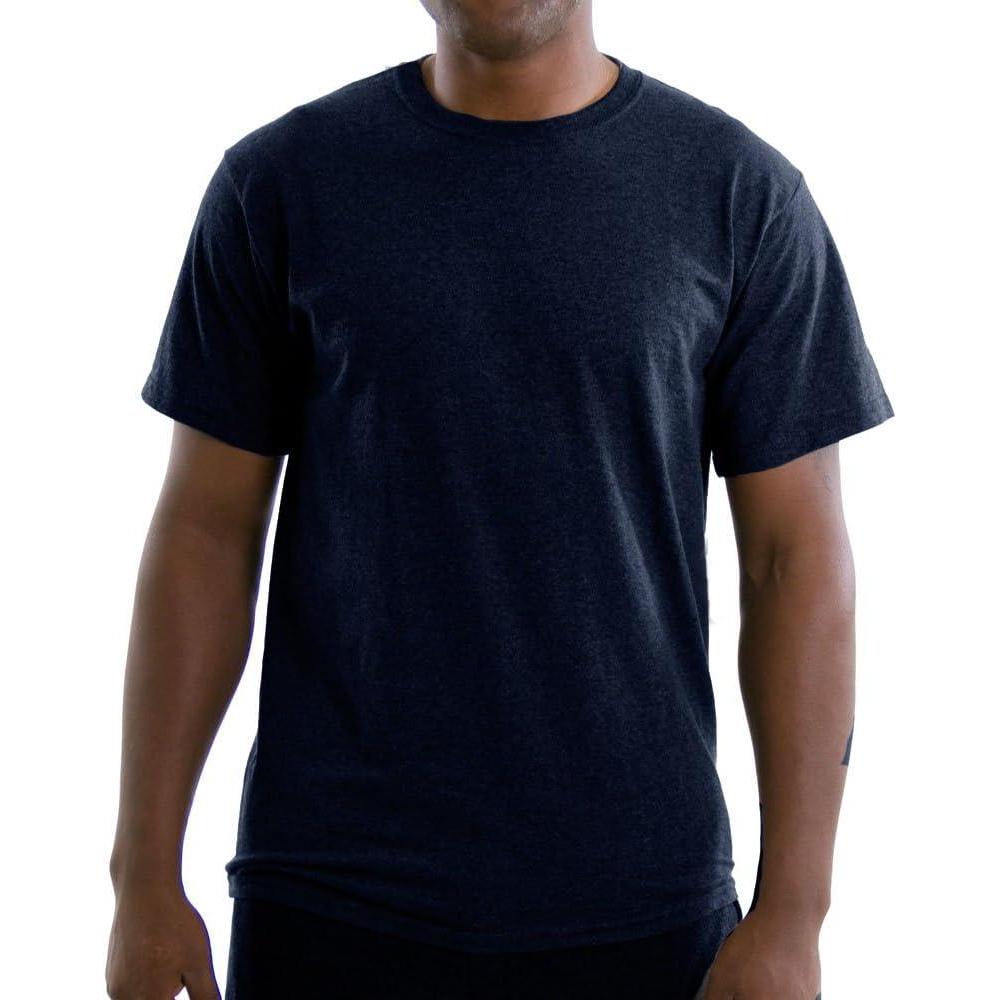 imageRussell Athletic Mens Soft 100 Cotton Midweight TShirtBasic Cotton  Navy