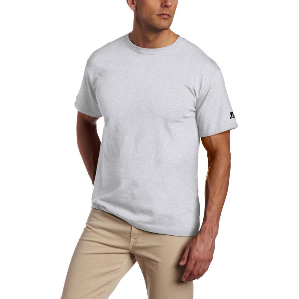 imageRussell Athletic Mens Soft 100 Cotton Midweight TShirtBirch