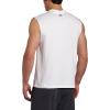 Russell Athletic Men’s Dri-Power Cotton Blend Sleeveless Muscle Shirts, Moisture Wicking Odor Protection UPF 30+, Sizes S-4X(Basic White)