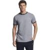 Russell Athletic Men’s Cotton Performance Ringer T-Shirt(Oxford/Dark Green)